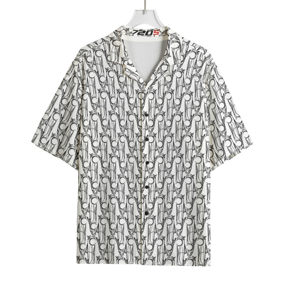 720s Inspired Rayon Button up